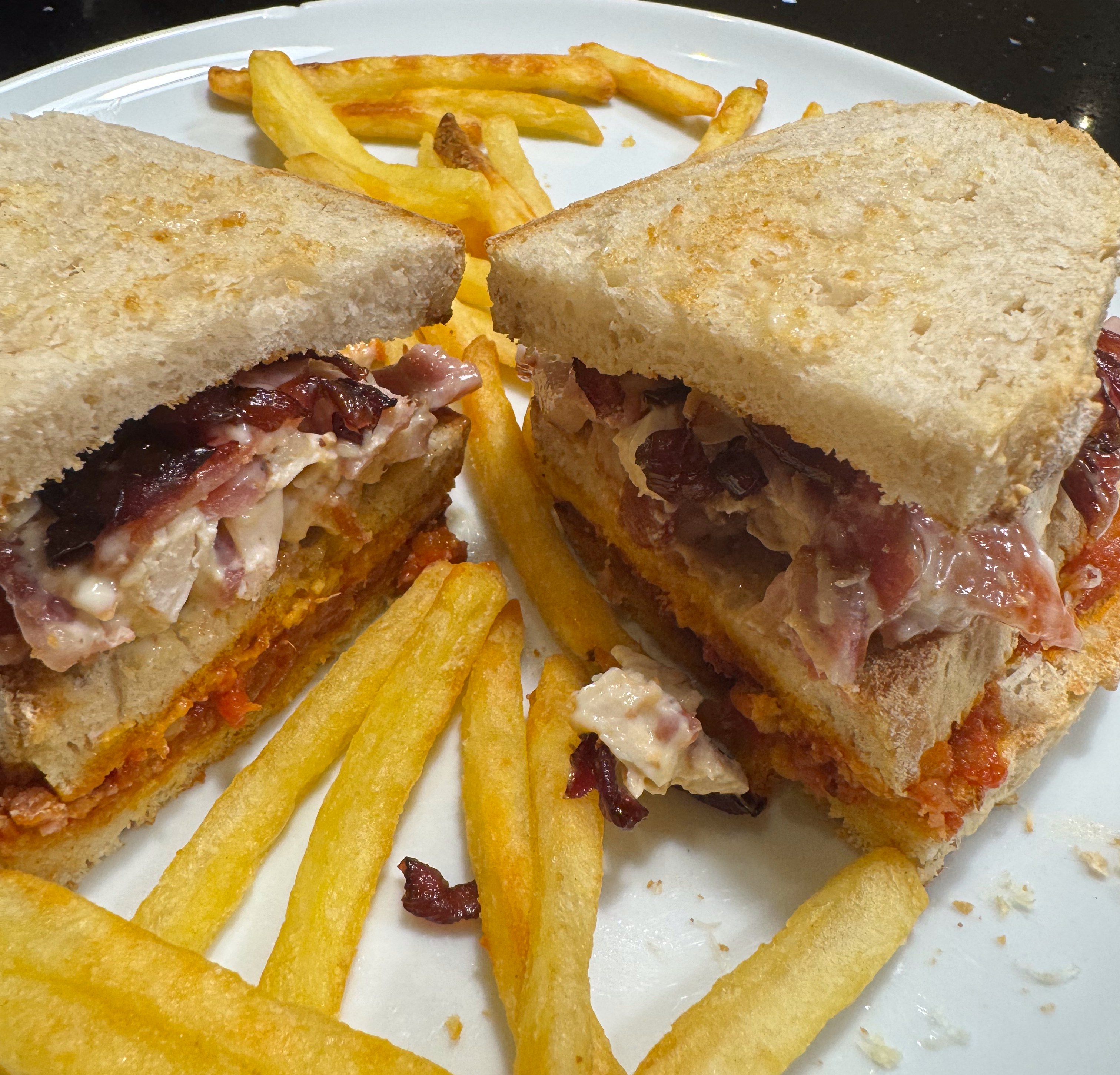 Chicken and bacon club