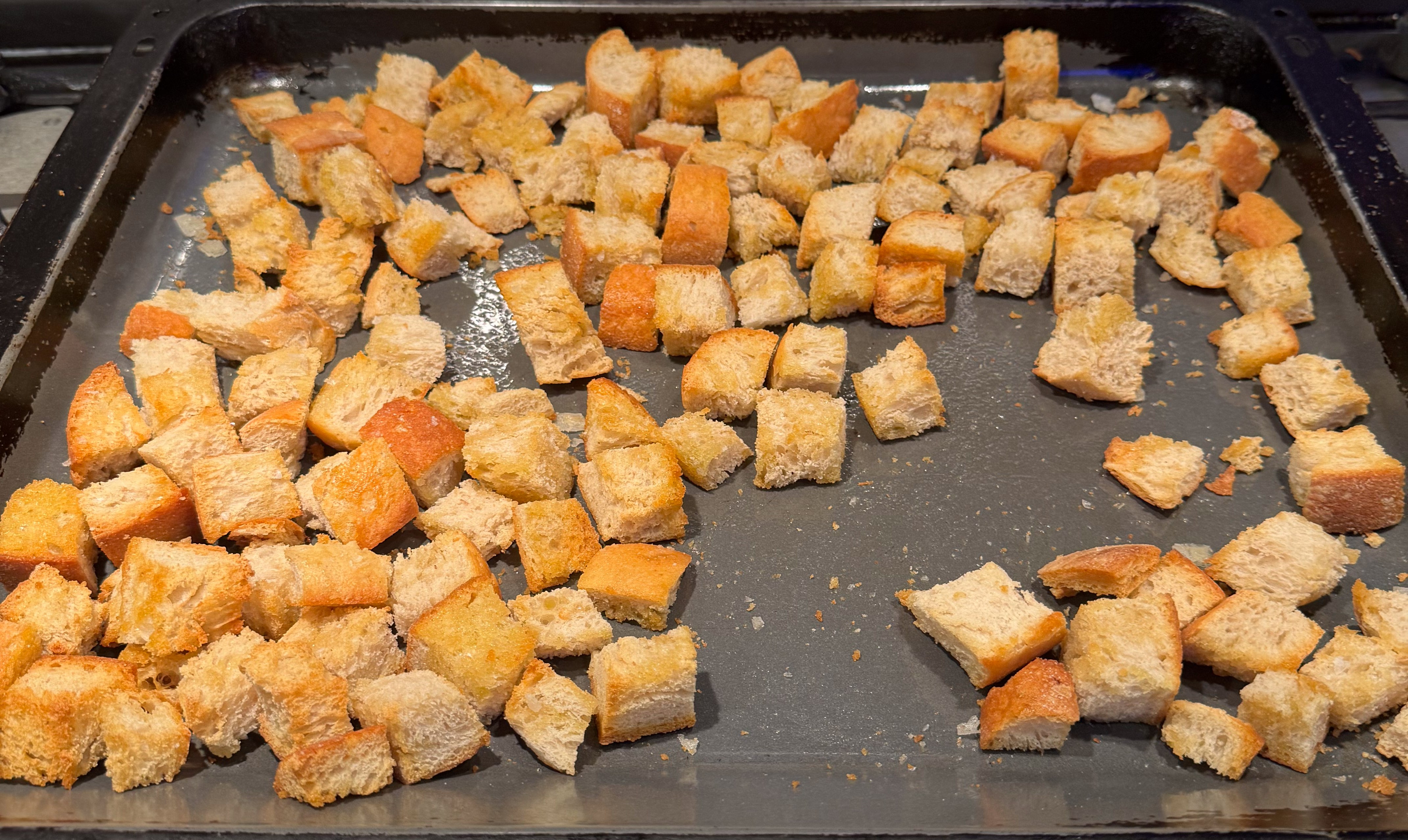 Making croutons