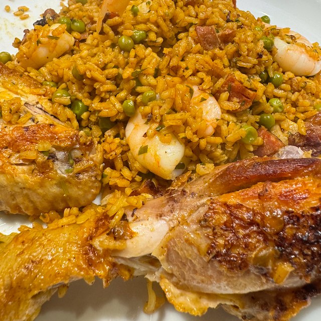 Chicken and Prawn Paella