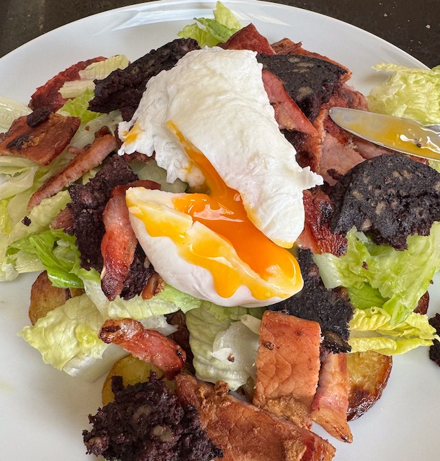 Bacon and Back Pudding Salad
