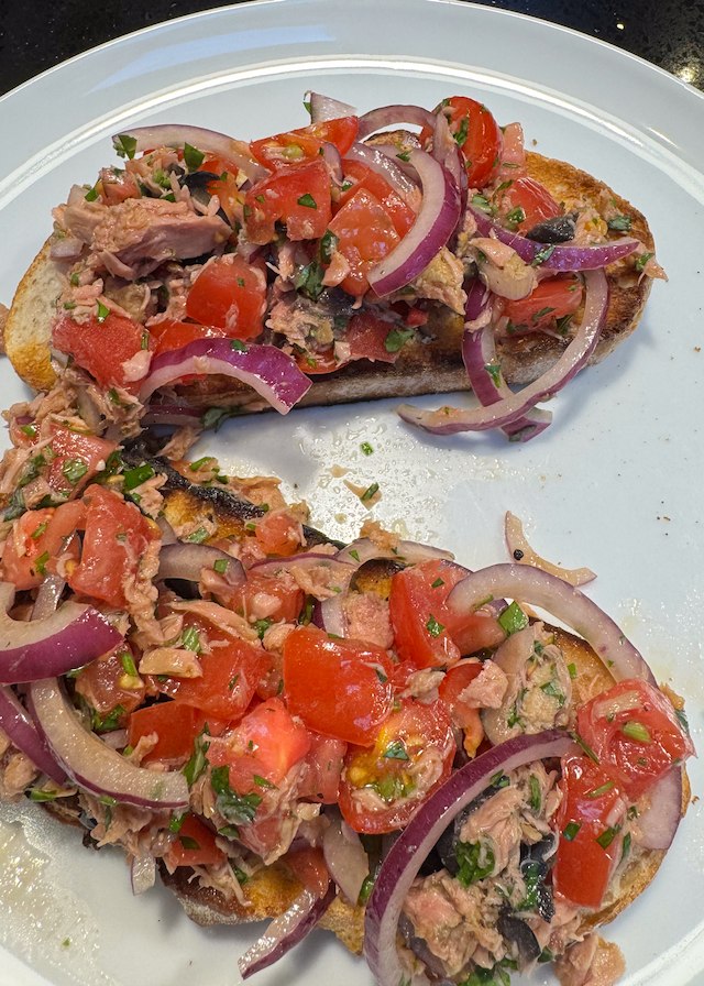 Tomato and Tuna Bruschetta