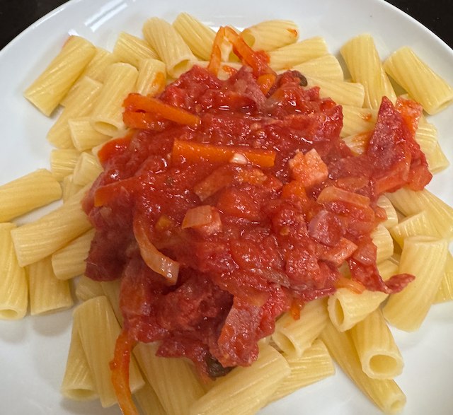 Bacon and Salami Pasta
